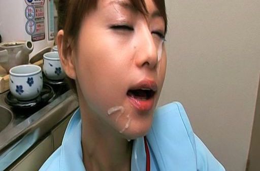 Akiho Yoshizawa Asian hottie gets a faceful of cum