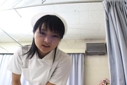 Miku Hoshino Hot Asian nurse in lingerie fucksjapanese tits, japanese boobs
