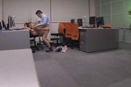 Pretty looking office lady Minori Hatsune gets attacked by horny bosshuge tits, japanese boobs