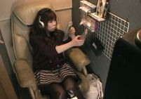 Naughty Asian babe masturbates in the video screening room for voyeur actionbig asian boobs, hot tits