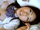 Japanese AV Model is a nice teen in her school uniform