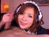 Horny maid Rin Sakuragi gives nasty blowjob