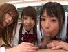 Pregnant schoolgirls Tsubomi Hitomi, Kitagawa Rio & Hamasaki get shafted deep