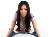Young Asian teen gives a blowjob