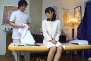 Pretty Asian housewife is in the massage clinicjapanese boobs, sex tits
