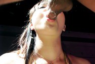 Rio Nakumara In Stockings Bends Down To Suck Dick