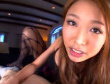 Sarasa Hara Japanese model is hot in her black stockings